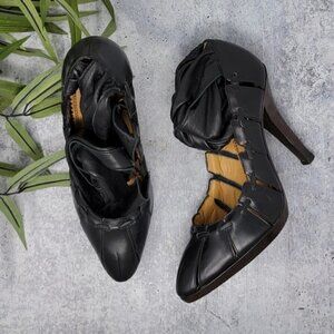 Yves Saint Laurent | Sexy Black Ankle Wrap Heels Size EU 37.5